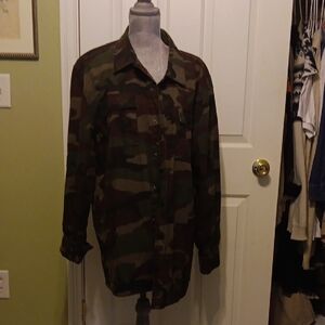 Vans Men's Green Camouflage Field Jacket